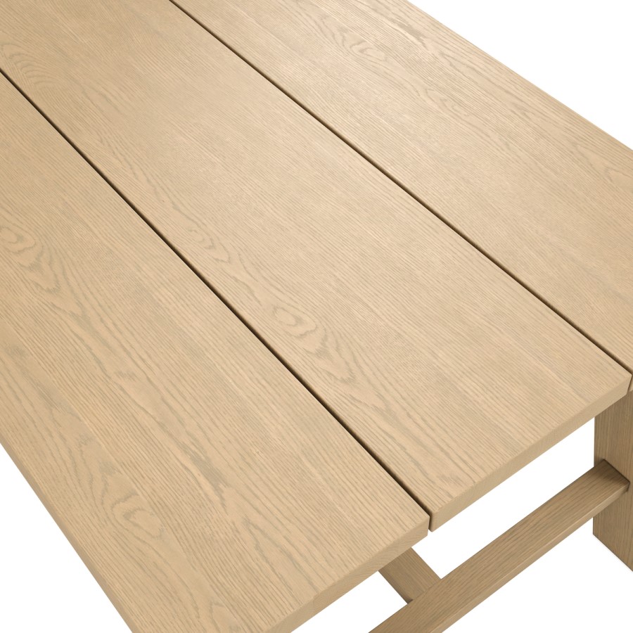 Large Rectangular Oak Dining Table - Seats 6 - 8 - Bourton