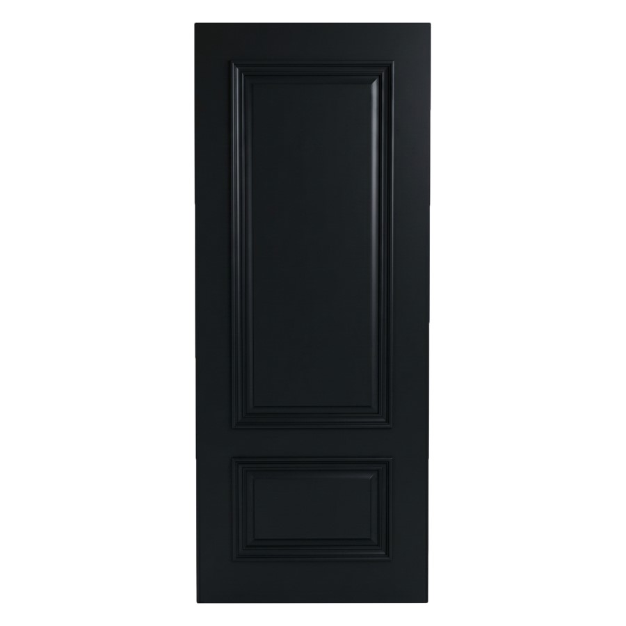 Internal Black 2-Panel Door with Raised Mouldings - 1981 x 762 x 35mm - Nelson - XL Joinery