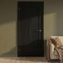 Internal Black Door with Reeded Panel - Pre-Finished - 1981 x 686 x 35mm - Salerno - XL Joinery