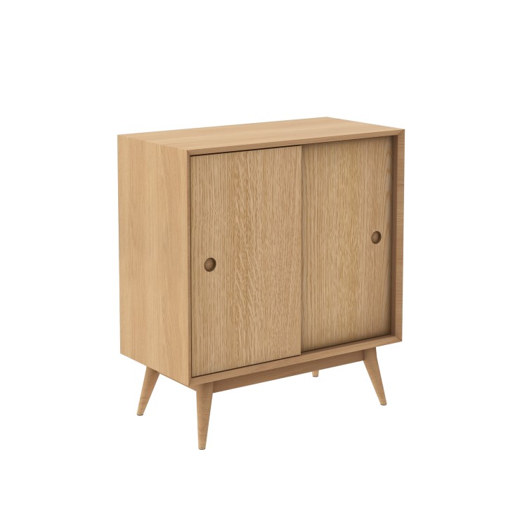 Oak Sideboard with Sliding Doors - Scandi - Briana