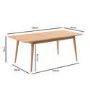 GRADE A1 - Solid Oak Extendable Dining Table - Seats 6 - Scandi - Briana