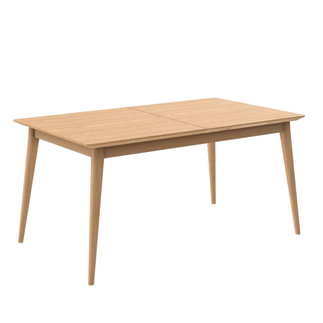 Solid Oak Extendable Dining Table - Seats 6 - Scandi - Briana