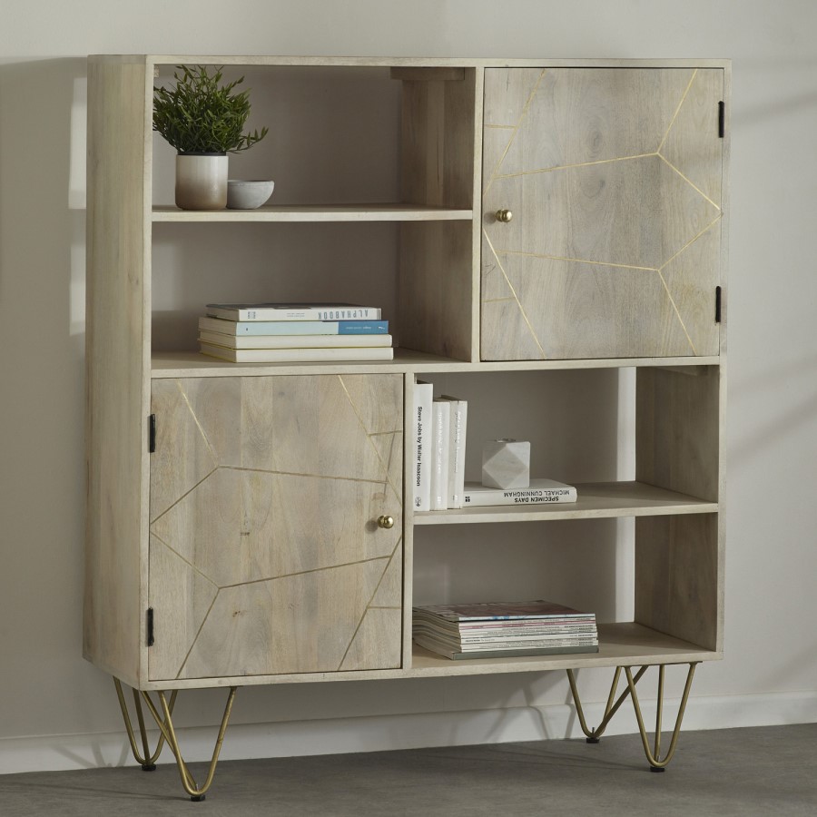 Bengal Light Gold Display Cabinet
