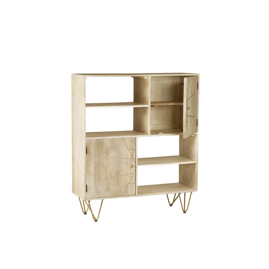 Bengal Light Gold Display Cabinet