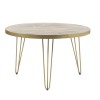 Bengal Light Gold Round Dining Table