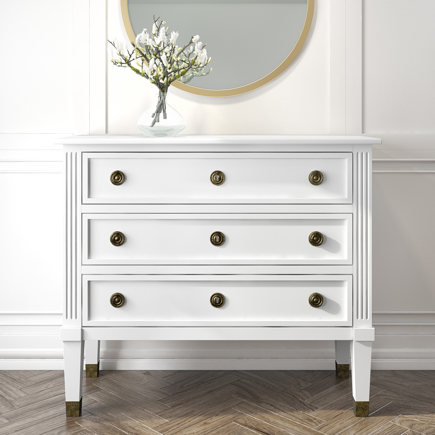 Drawer White Chest Of Drawers, Large Wooden Chest Of Drawers White