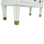 French Inspired 3 Drawer White Chest of Drawers in Solid Wood