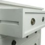 French Inspired 3 Drawer White Chest of Drawers in Solid Wood
