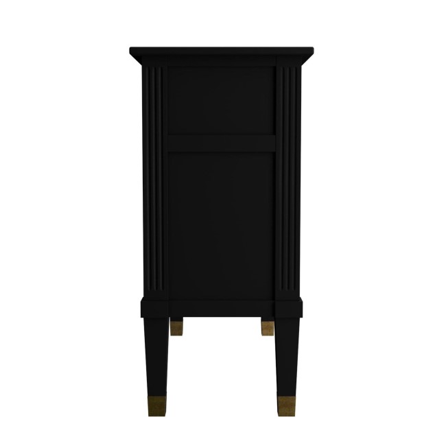 Bridget 3 Drawer Handmade Black Chest of Drawers in Solid Wood