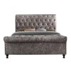 Birlea Brighton Double Bed Upholstered in Oyster Velour