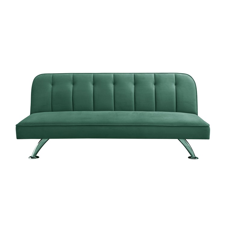 Green Velvet Sofa Bed - LPD Brighton