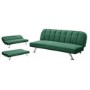Green Velvet Sofa Bed - LPD Brighton