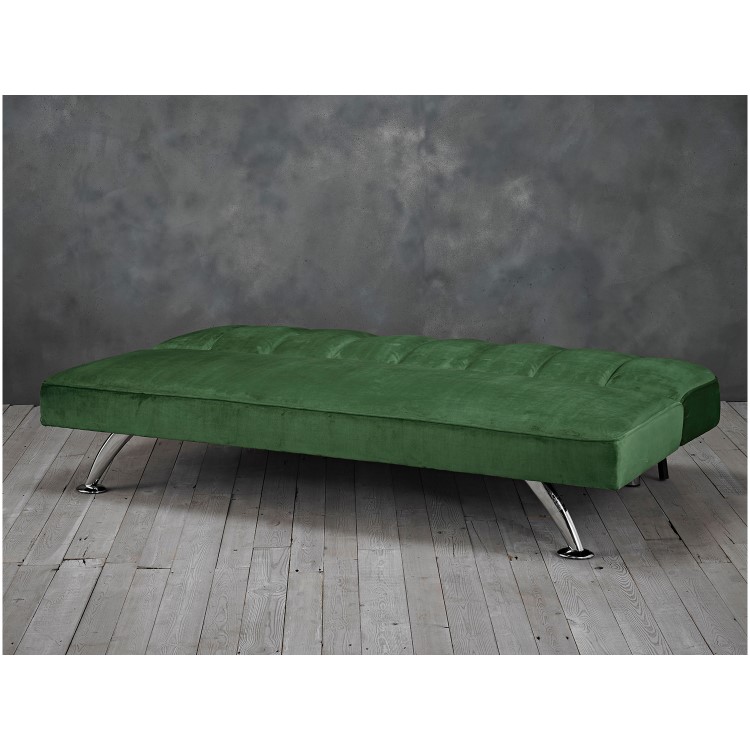 Green Velvet Sofa Bed - LPD Brighton