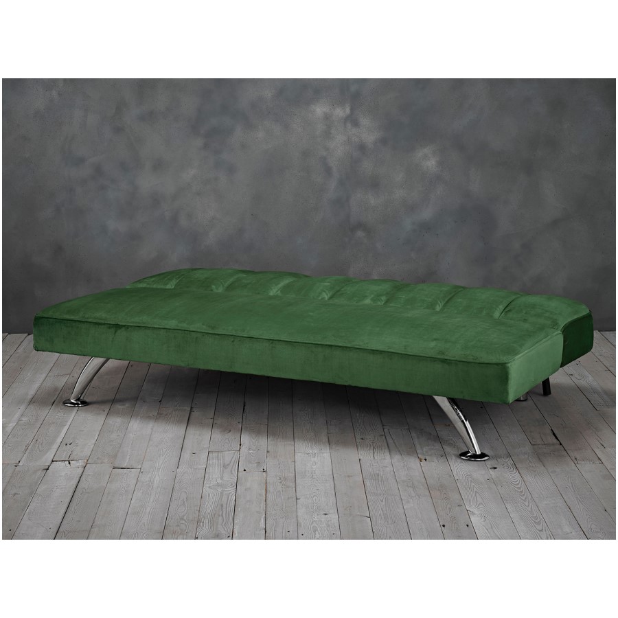 Green Velvet Sofa Bed - LPD Brighton
