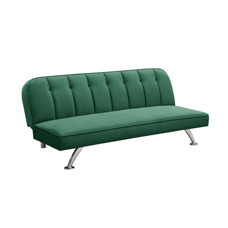 Green Velvet Sofa Bed - LPD Brighton