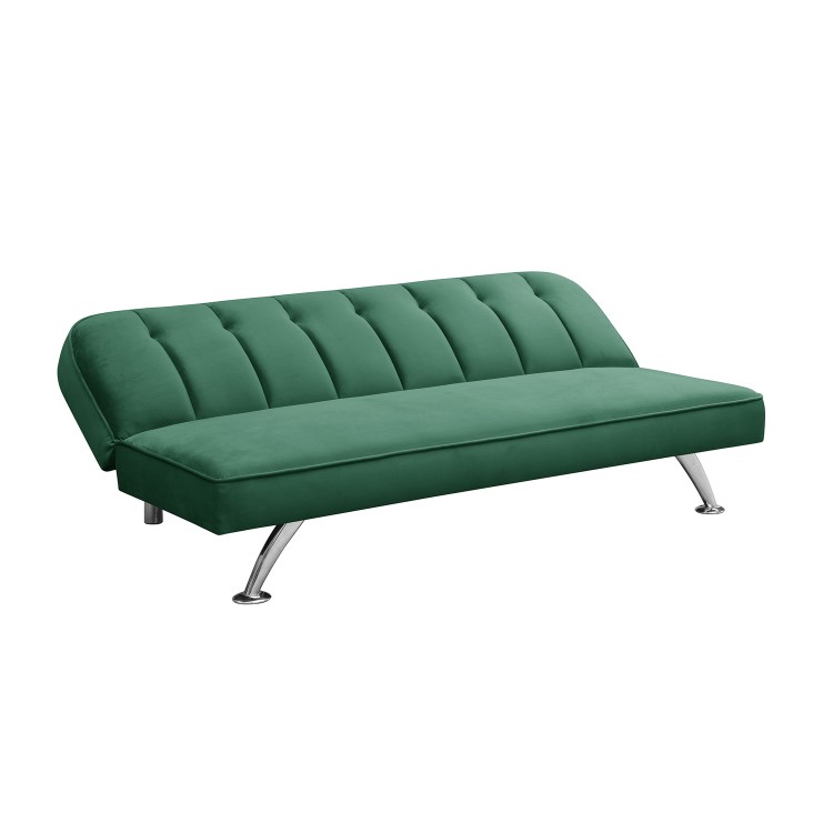 Green Velvet Sofa Bed - LPD Brighton