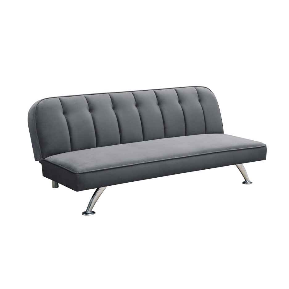 Grey Velvet Sofa Bed - LPD Brighton | Furniture123