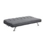 Grey Velvet Sofa Bed - LPD Brighton