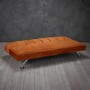 Orange Velvet Sofa Bed - LPD Brighton