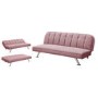 Pink Velvet Sofa Bed - LPD Brighton
