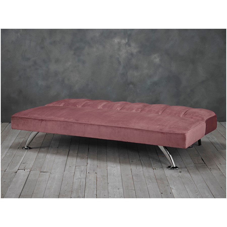 Pink Velvet Sofa Bed - LPD Brighton