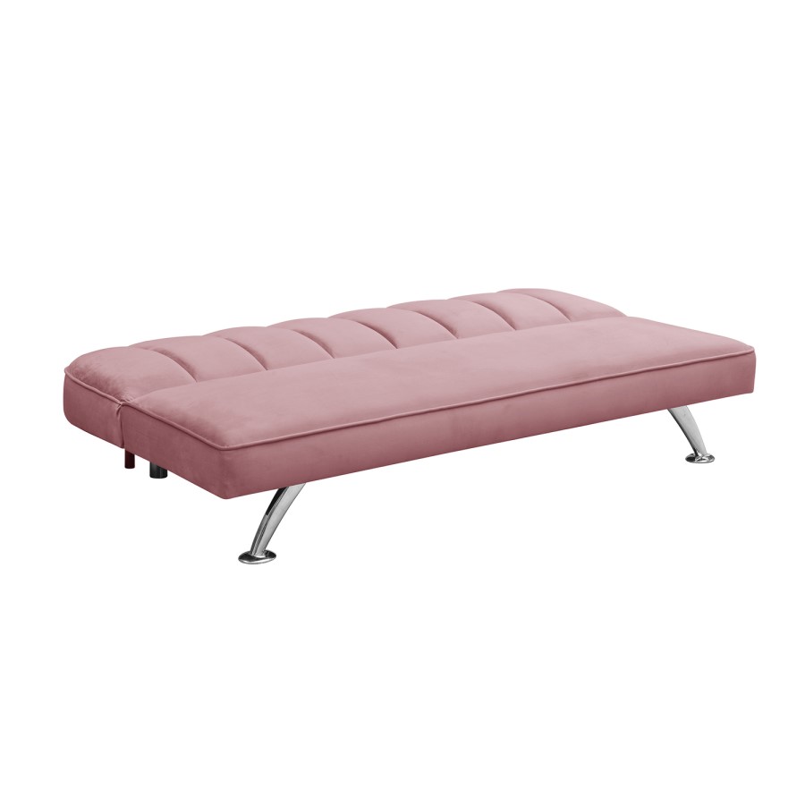 Pink Velvet Sofa Bed - LPD Brighton