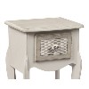 White Painted 1 Drawer Bedside Table - Brittany - LPD
