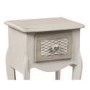 White Painted 1 Drawer Bedside Table - Brittany - LPD