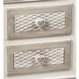 White Painted Bedside Table with 2 Drawers - Brittany - LPD