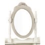 Oval Off White Dressing Table Mirror - Brittany