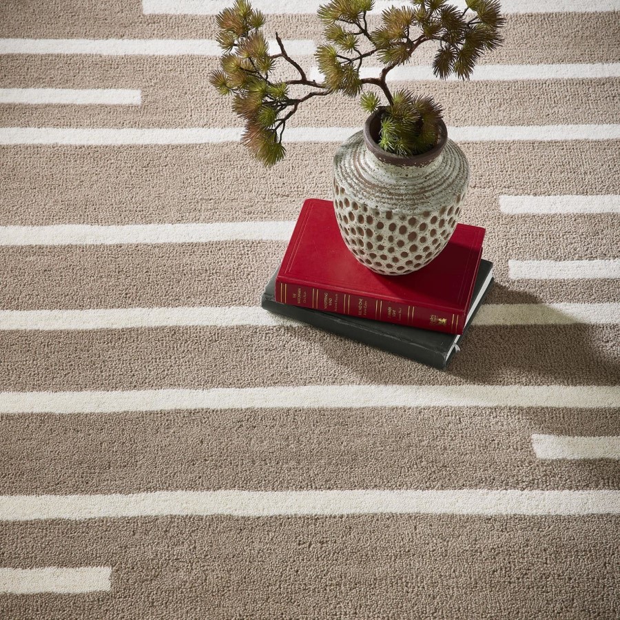Large Abstract Beige and Cream Rug - 290 x 200 cm - Origins