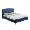 Birlea Brompton Small Double Bed Upholstered in Midnight Blue