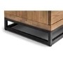 Oak TV Unit with Metal Legs & Open Shelves TV's up to 50" - Brooklyn