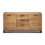 Julian Bowen Industrial Solid Oak Sideboard with Storage - Brooklyn