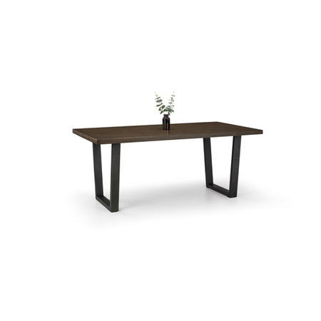 Dark Oak Dining Table - Seats 6 - Brooklyn