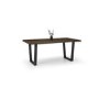 Dark Oak Dining Table - Seats 6 - Brooklyn