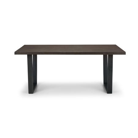 ONLY OPENED - Dark Solid Oak Industrial Dining Bench - Seats 2 - Brooklyn