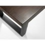 Dark Oak Dining Table with 6 Charcoal Faux Leather Dining Chairs - Brooklyn
