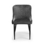 Brooklyn Round Dining Set with 4 Grey Velvet Luxe Chairs