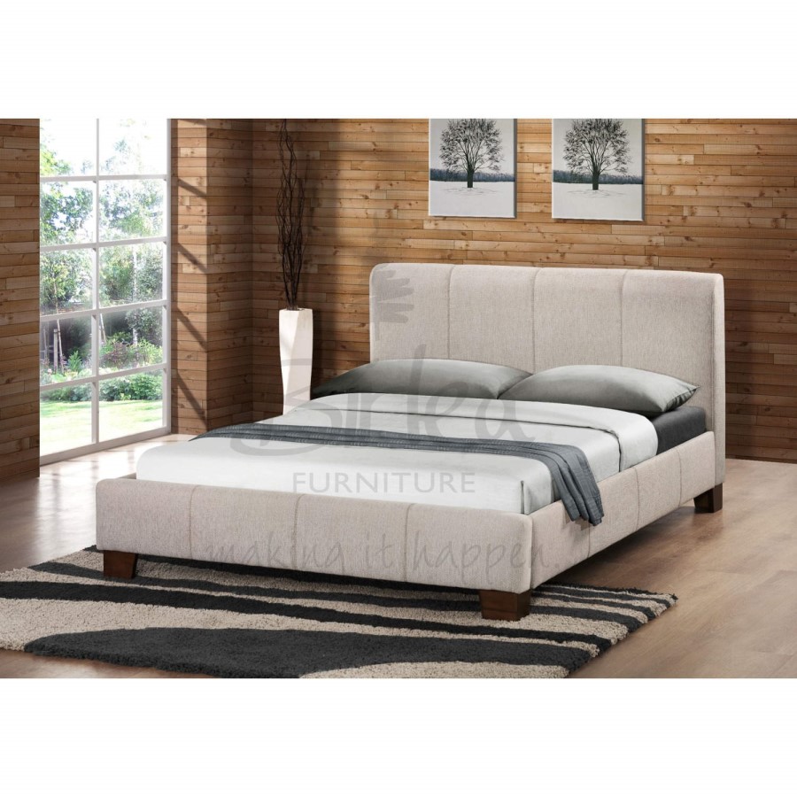 Birlea Furniture Brooklyn Fabric Small Double Bed in Wheat
