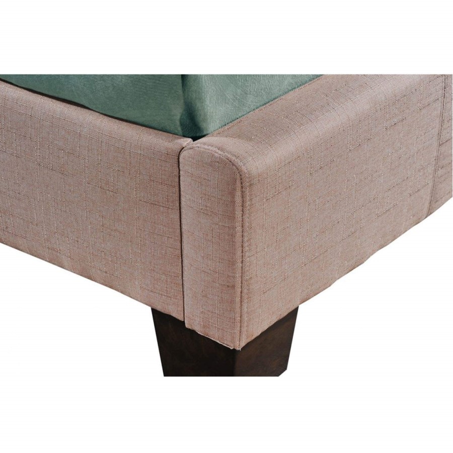 Birlea Furniture Brooklyn Fabric Kingsize Bed in Wheat