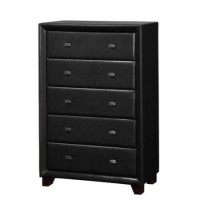 Birlea Furniture Brooklyn 5 Drawer Chest in Black