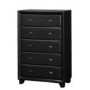 Birlea Furniture Brooklyn 5 Drawer Chest in Black