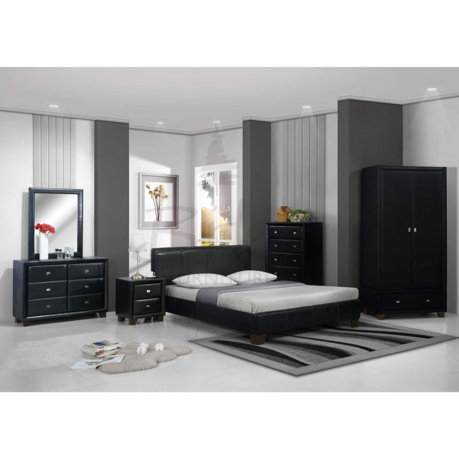 Birlea Furniture Brooklyn 5 Drawer Chest in Black
