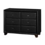 Birlea Furniture Brooklyn 6 Drawer Dresser in Black