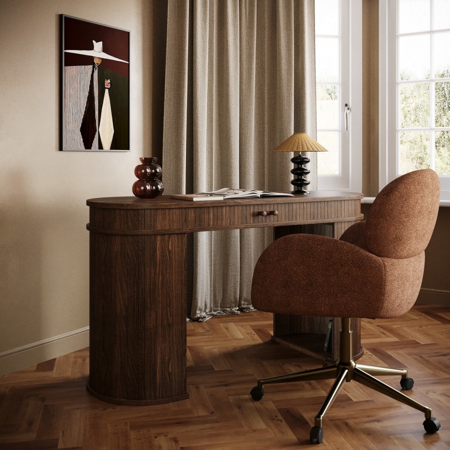 Breuer Dark Oak Desk