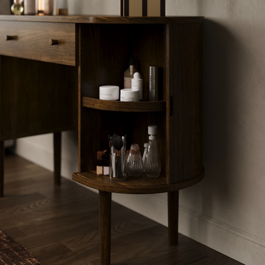 Breuer Dark Oak Dressing Table 