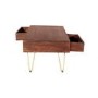 Dark Wood & Gold Coffee Table - Bengal