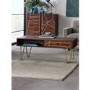 Dark Wood & Gold Coffee Table - Bengal