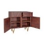 Bengal Dark Wood Gold Inlay 2 Door Medium Sideboard